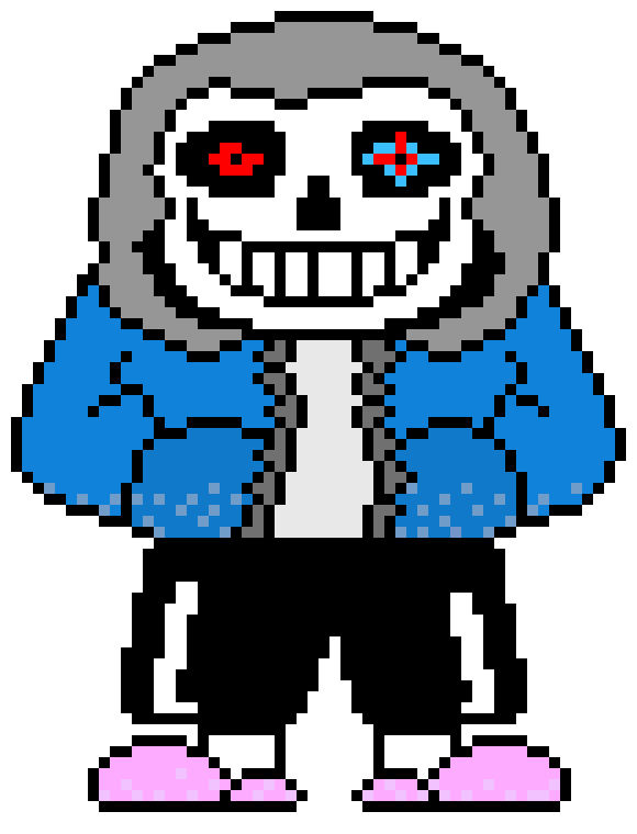 [9664c4] My version. (_DustTale Sans sprite_)