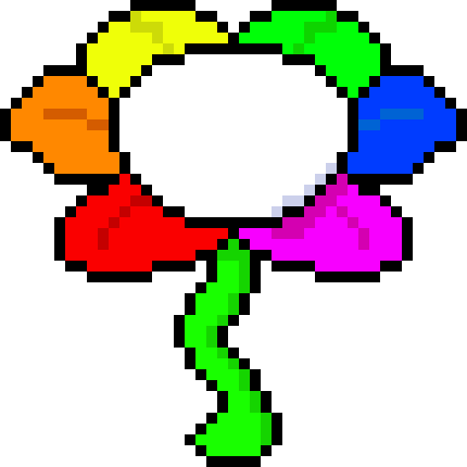 [4873c8] Rainbow Flowey Body Sprite
