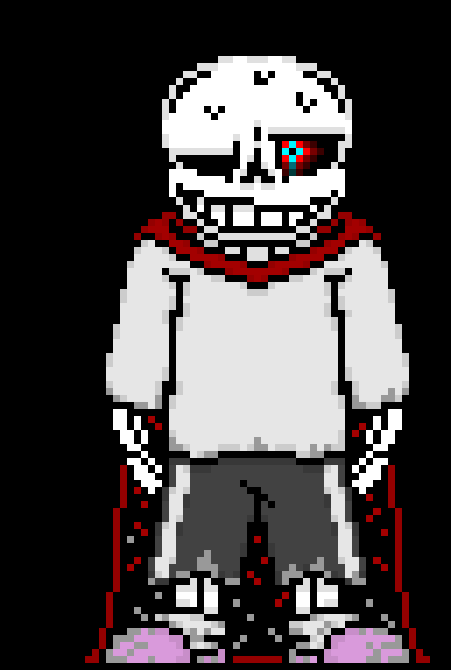 [57dac4] alright, i was going to give him a Toriel like cloak, but idk how to do so, so i would need a ref, but aint no way im searching up Toriel on google or any of the sorts, so this will have to do for DustStory Sans