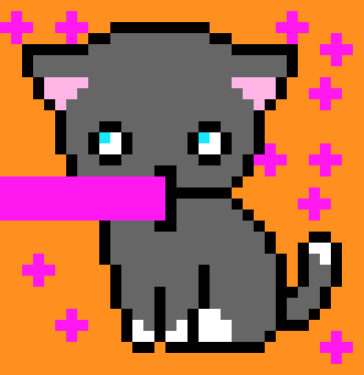[e4f013] Pixel Cat