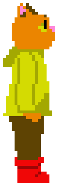 [9664c4] Pixel Cat LC Left Standing