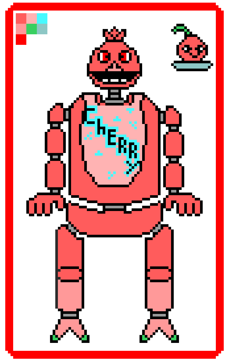 Cherry Soda Flout Classic CHica For my Slime/Putty Animatronic Grid