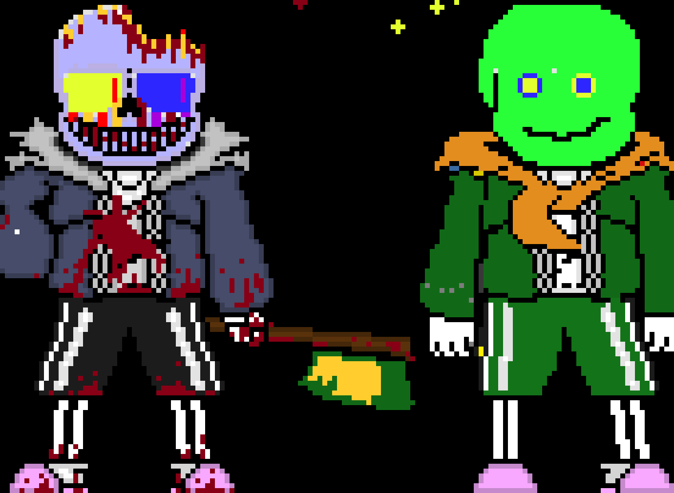 the triad of cosmic suffering phase  4 - amongus man 