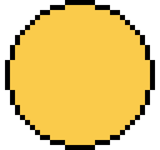 [9664c4] Pixel Art Circle 1