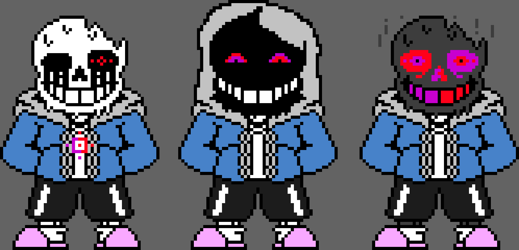 [e8cb42] guess the trio. old sprite edition