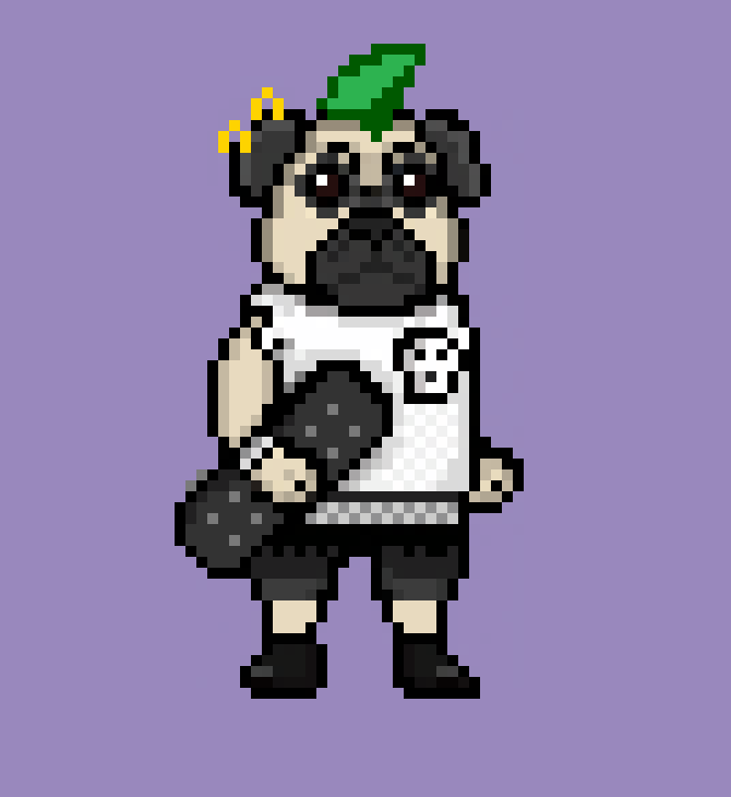 [49d9f5] Skater Pug
