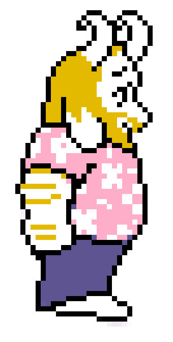 [9afd85] Asgore pink sprite R1