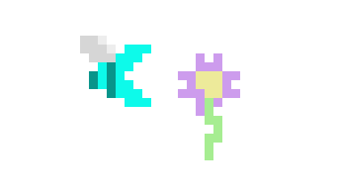 [c9c00b] Bee flower frame 9