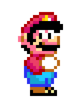 [9664c4] 16-Bit Mario looking at screen