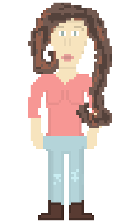 [9664c4] First pixel art: any tips on womanly faces? 