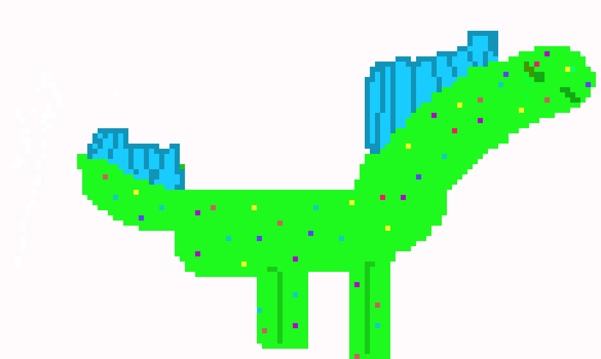 [4e1740] rainbow Sprinkle Dino