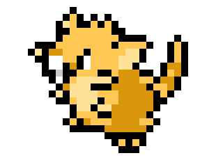 [9664c4] Raticate Pixel Art (Pokemon)