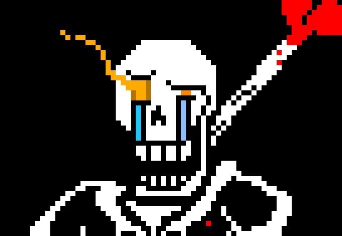 Disbelief Papyrus hard mode: sans before you died i sayed NO FLIRTING