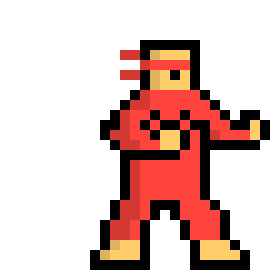 [9664c4] 8bit fighter "red"