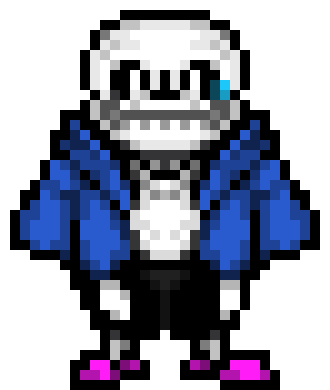 [35dc76] *Walks onscreen* *crowd cheering* *clapping* *laughter* *megalovania gutar riff followed by "badum-tss" on the drums* *singular "ert" sound effect*