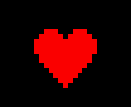 undertale soul sprite, determination! 