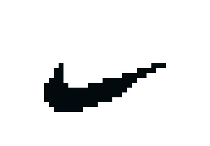 [209ee5] nike sign pixel art