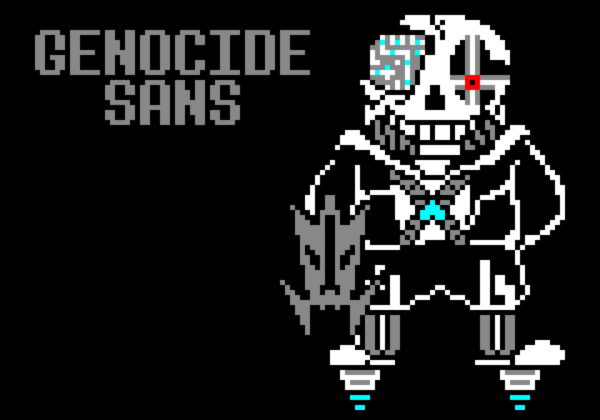 DIGITALE~Genocide Sans- new AU by Samuel M Clark