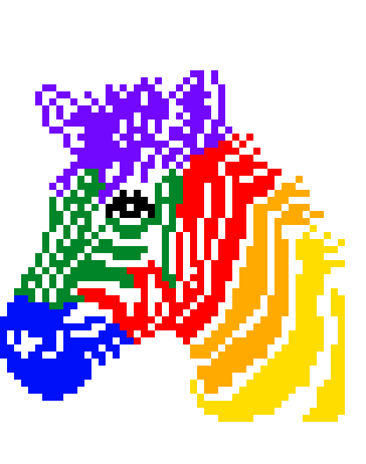 [9664c4] rainbow zebra