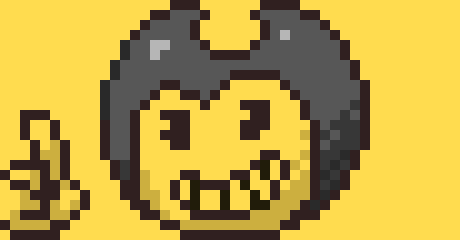 [5e467c] Ah. Heh, sorry. Just a habit. Anyway. Tonight's show is not Hell in a Hand Basket. Tonight, we are showing Bendy In: The Ink Machine!