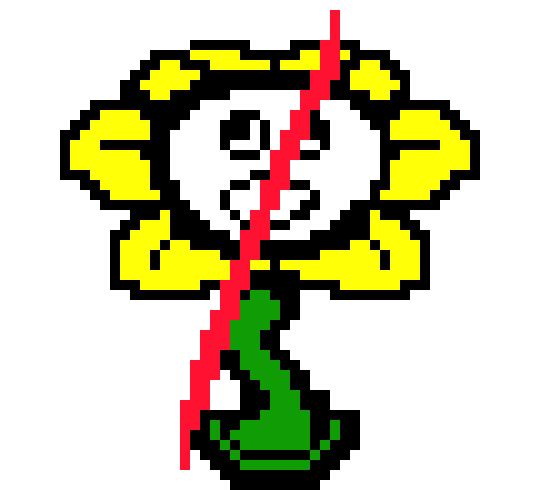 Killing Flowey- Custom Pixel Art