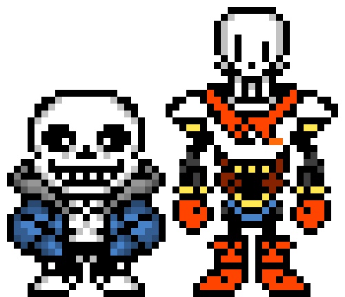 Overworld Sans And Papyrus