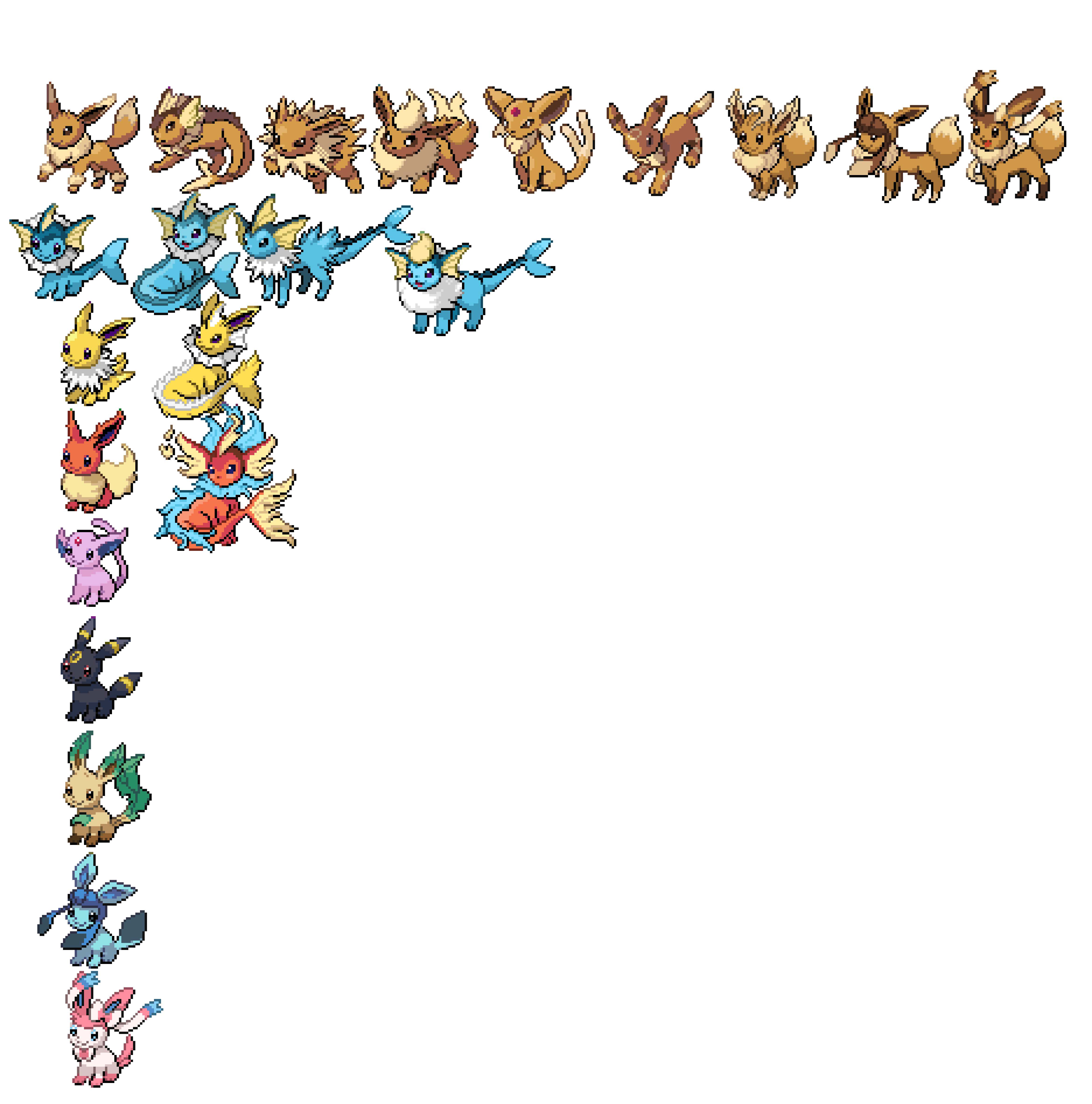 eevee fusions