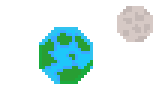 [97f4a7] Earth and the moon