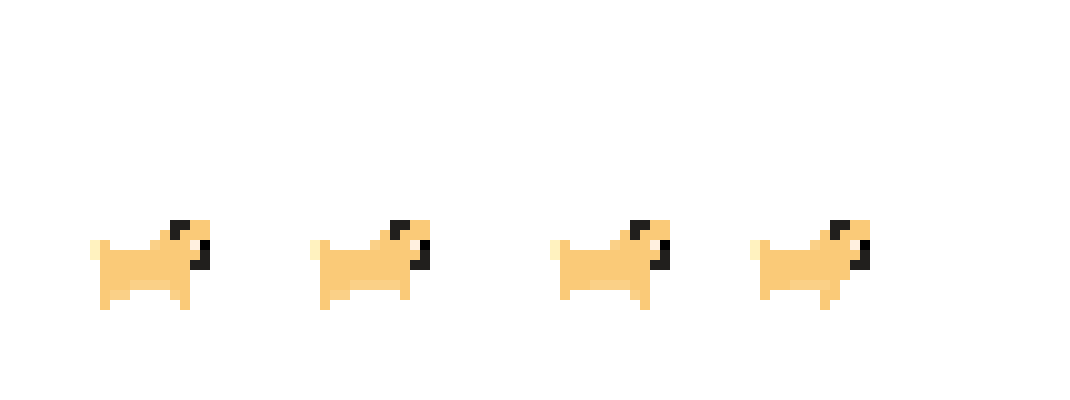 pug platforming sprites