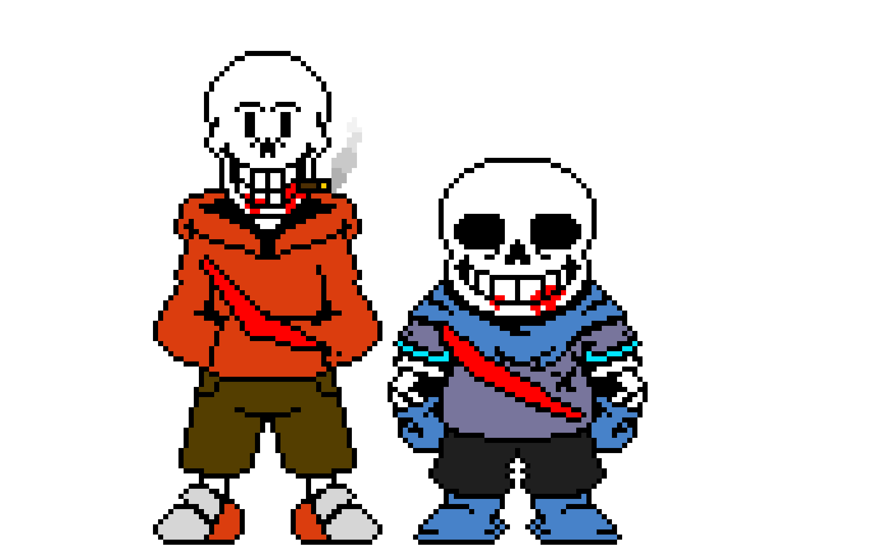 [0dc363] Underswap Sans and Papyrus.