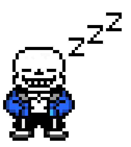 [bfcada] Sans' Sprite (Deltarune-Sleeping)