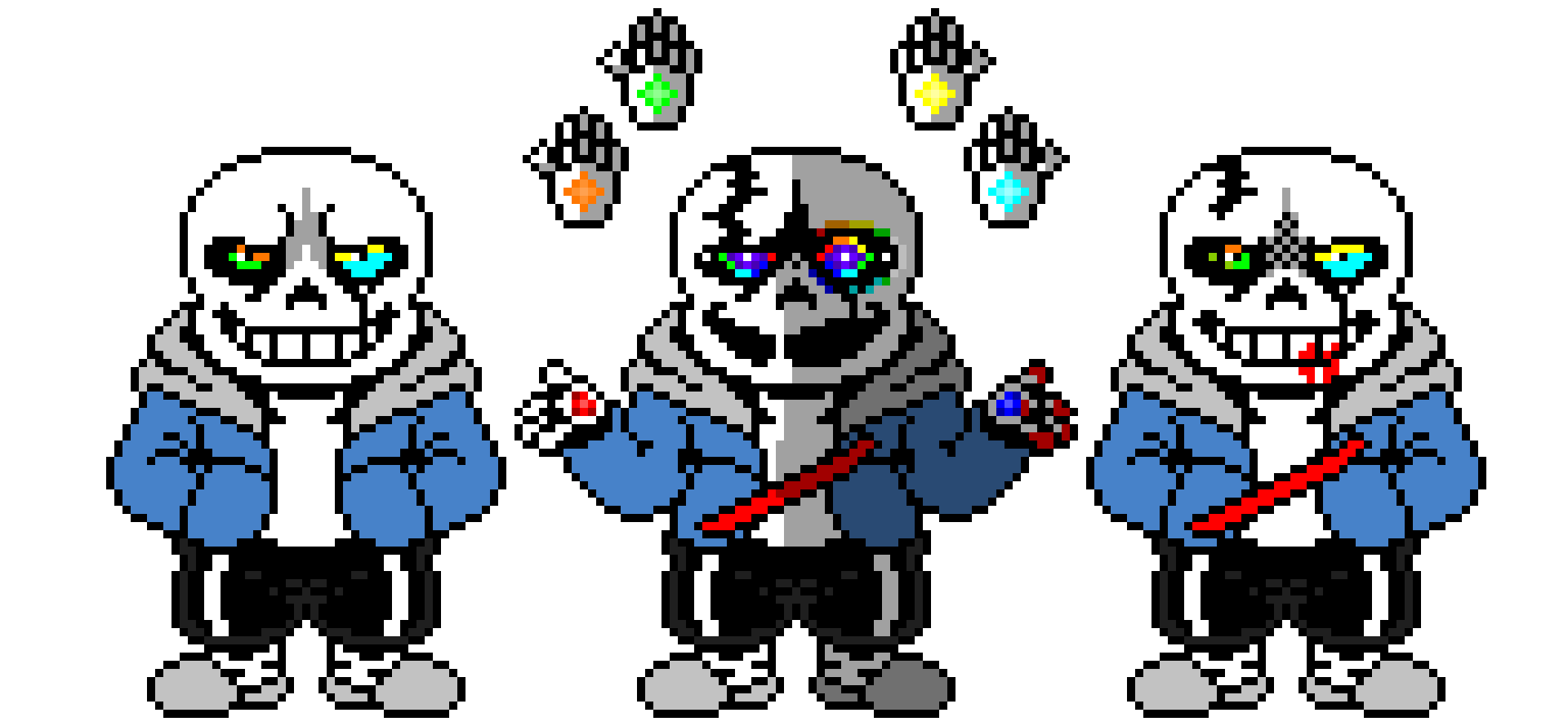 Undertale last breath hardmode Sans The Skeleton Battle Sprite V2