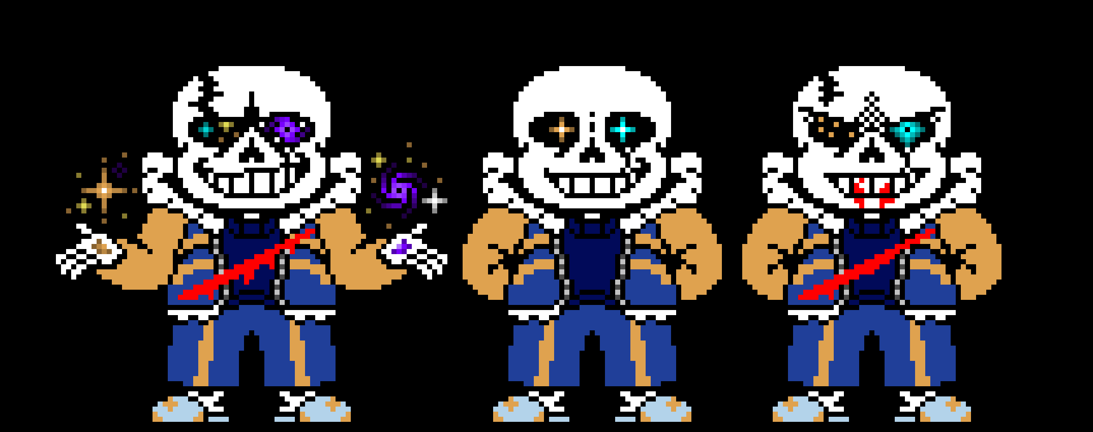 Outertale Sans last breath HARDMODE Sprite. (V2)