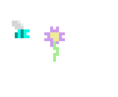 [c9c00b] Bee flower frame 7