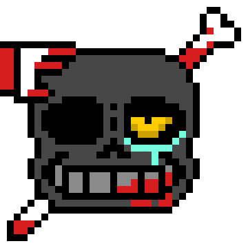 [d6b045] Test! Sans: *GlitchPaint is floating whilst Test!Sans becomes Mad*
