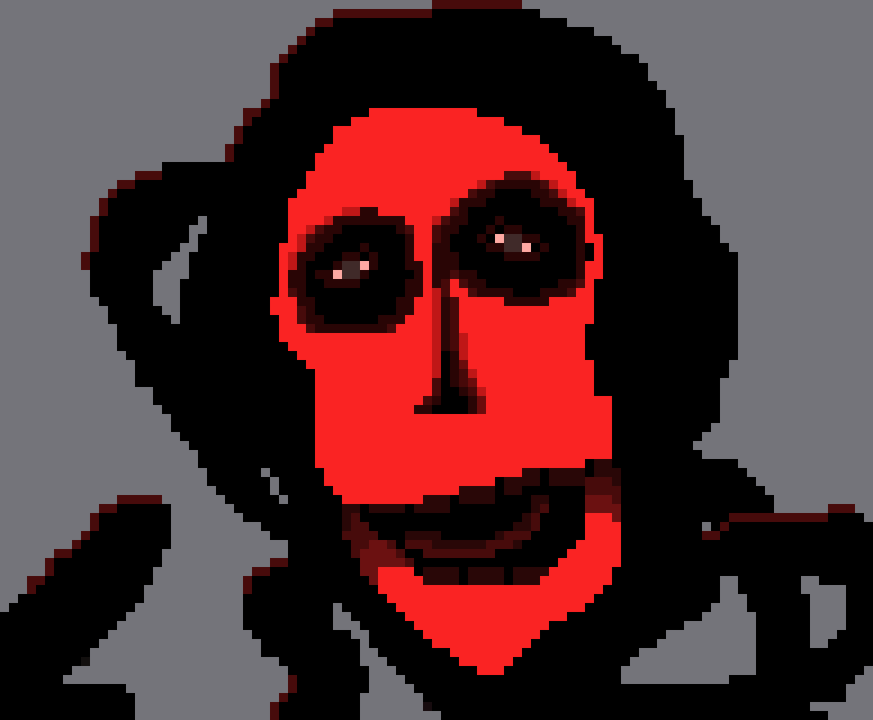 [836a7f] brother I'm bored, give me a analog horror character to draw and pick a color