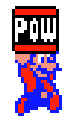 [9664c4] mario with Pow block