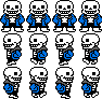 [b8a5f2] UnderTale - Sans Walking Sprite Sheet