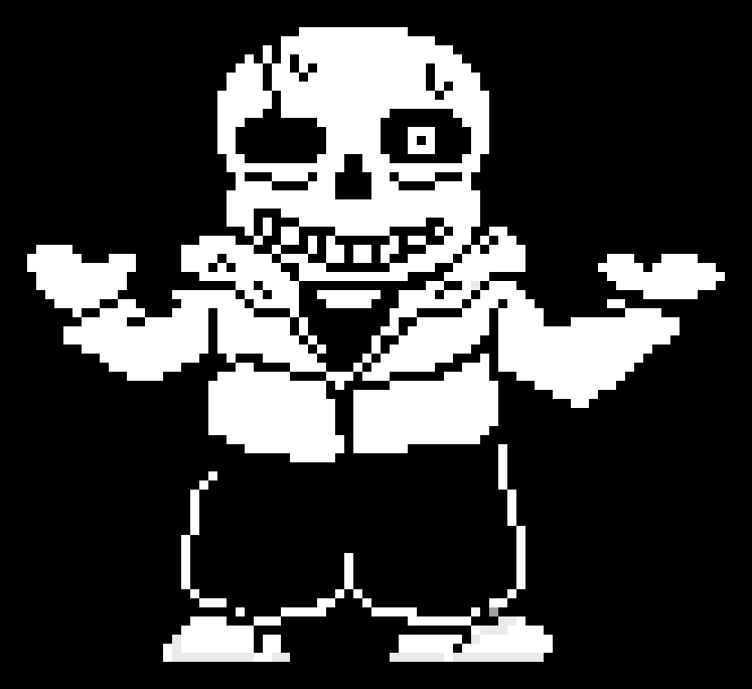 ACERTALE - Sans battle sprite (Shrug pose)