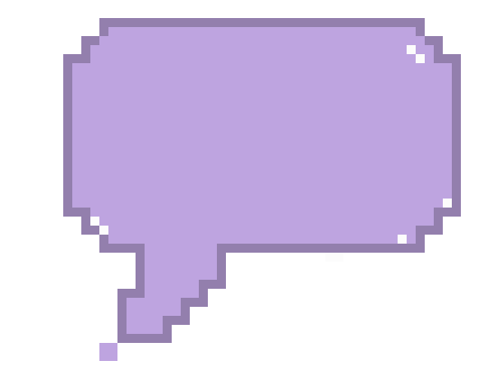 [9664c4] ok pixel speech bubble