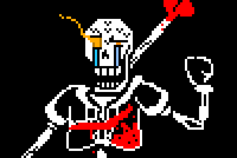 Disbelief Papyrus: uh he left so ummm [shoots infected]