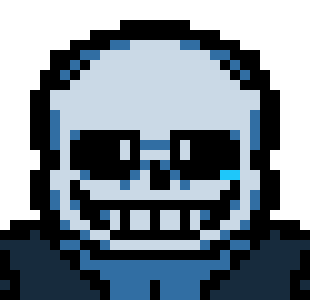 [35dc76] uuuh i dont see it, just the normal sans expression to me. maybe sketch out what you see