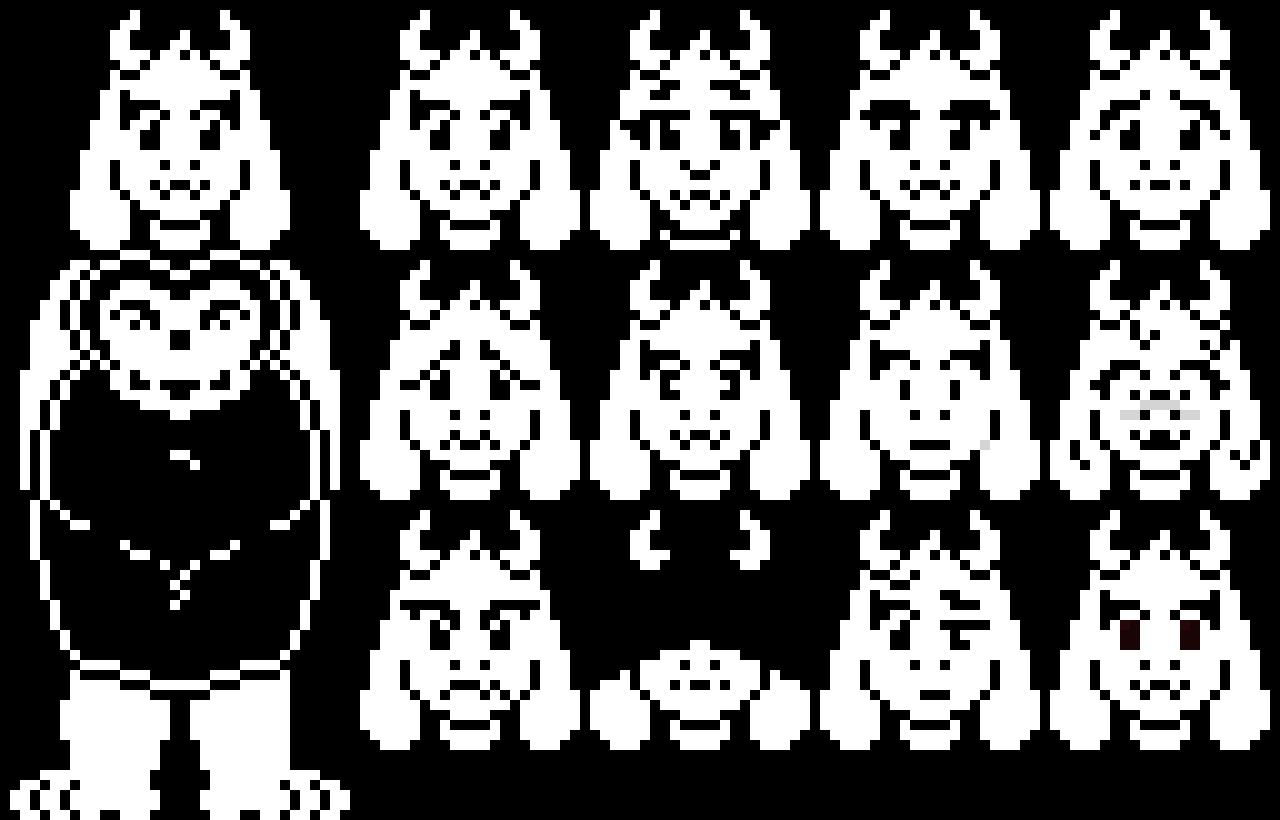 [63ceb7] Toriel - With a oddly cute face ; Now with a face palette! | Cheap repost...  -Terrie