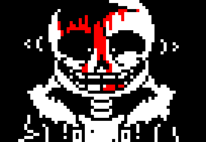 [7ce906] *(Demented summons a bone shield where Tim is heading at.) -HorrorTale Sans