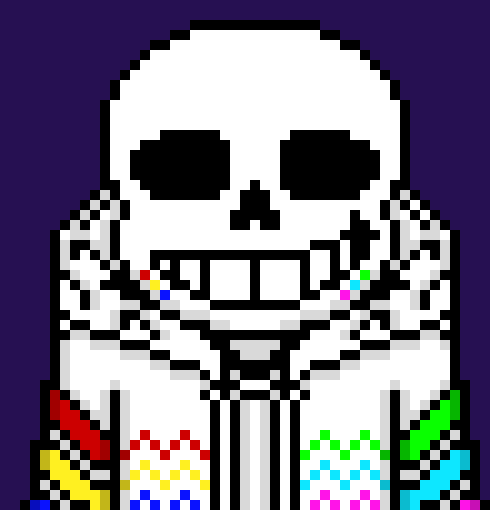 [b63bdb] YOUR RIGHT, THIS ISN'T ME. NOT ANYMORE *sends sharp bones at Terror and fires Terror blasters*