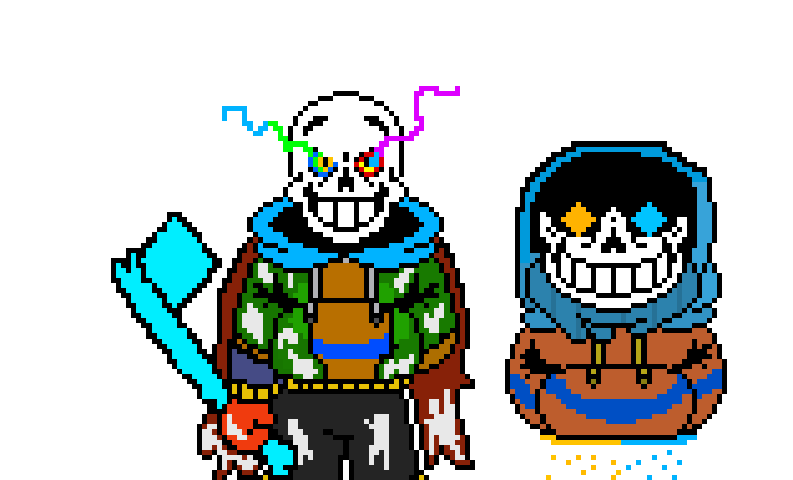 [9664c4] dustbelief!comic papyrus and ds comic sans phase 1:karmic obilteration!