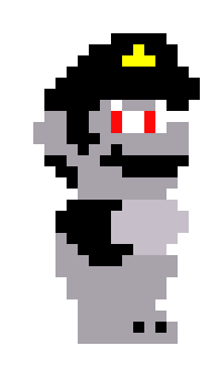 [9664c4] 16-Bit Mario Robot- looking at screen angry