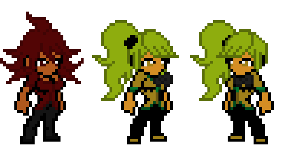 [494b86] Roja Wolfclaw and Verte Yori-Takai - Danganronpa OC's
