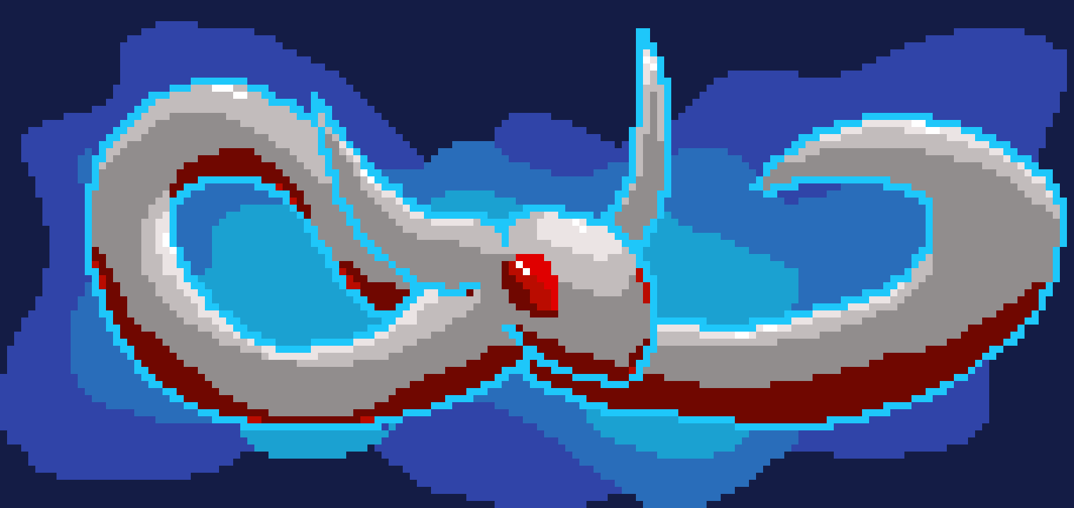 [f868dd] Pixel Water Snake Dragon(Ruby pearl form(Super EPIC)