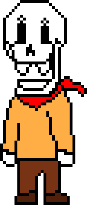 Papyrus Battle Sprite From Littletale